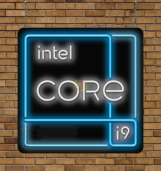 intel core i9 Neon Sign