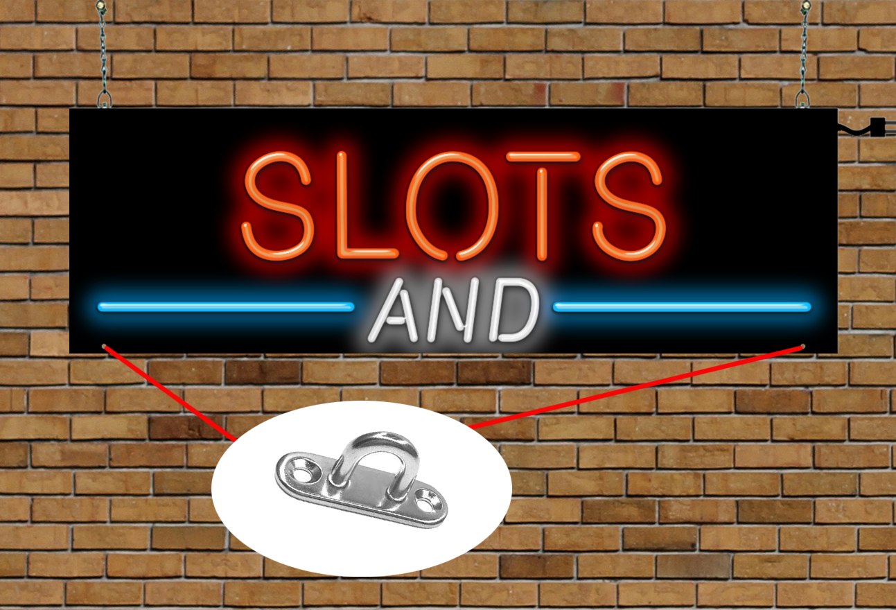 Slots and Neon Sign