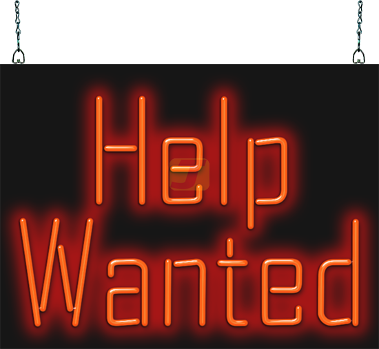 Help Wanted Neon Sign