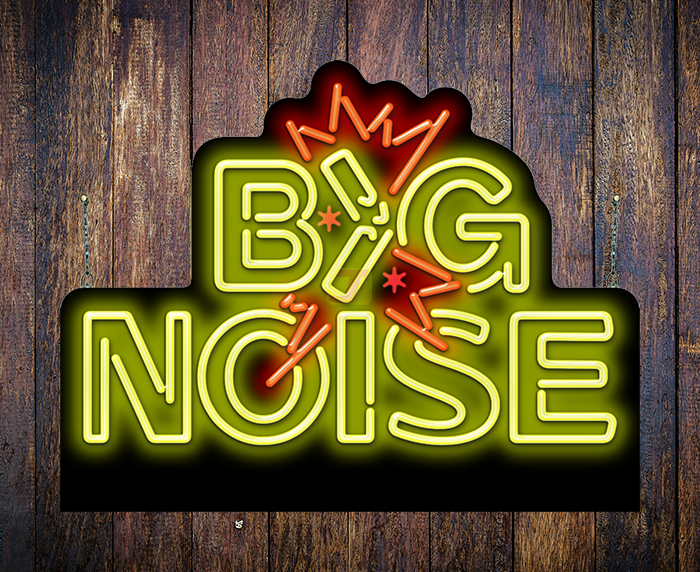 Large Big Noise Wall Neon Sign