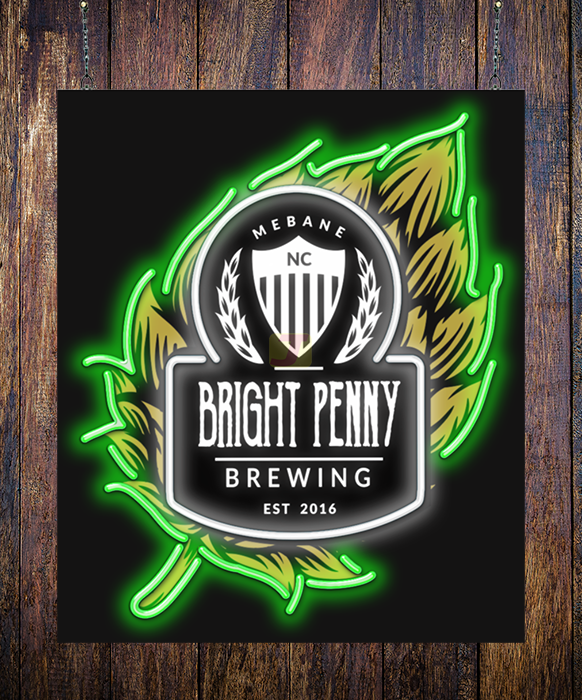 Large Bright Penny Neon Sign