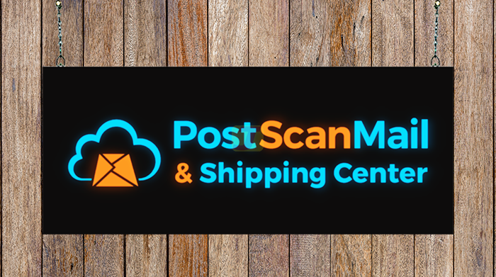 Post Scan Mail & Shipping Center Neon Light Box