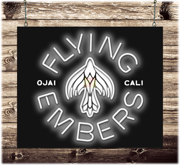 Flying Embers Neon Sign