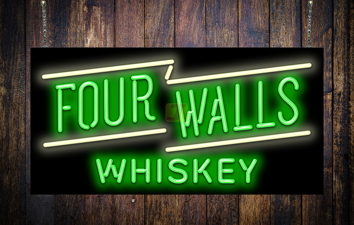 Drink Four Walls Whiskey Neon Sign