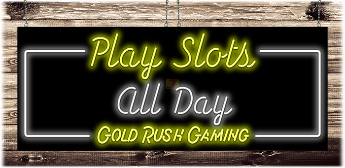 Play Slots All Day Neon Sign
