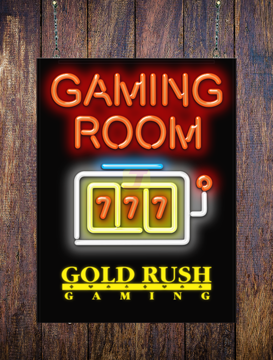Gaming Room Gold Rush Gaming Neon Sign