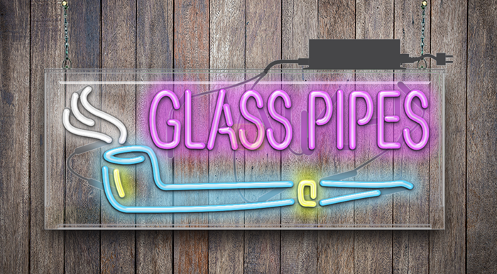 Glass Pipes Neon Sign