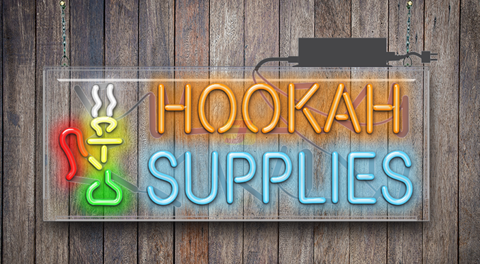 Hookah Supplies Neon Sign