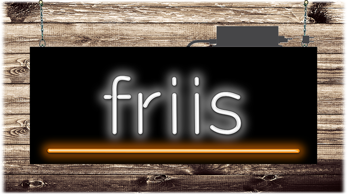 friis Neon Sign