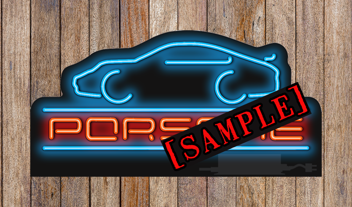 Prsh with Car Neon Sign