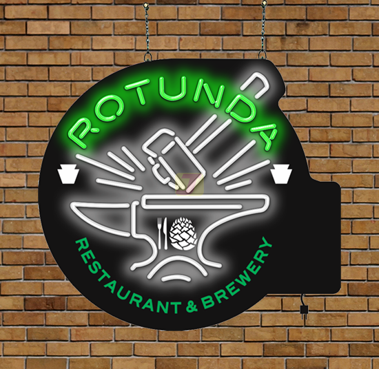 Rotunda Restaurant & Bar Neon Sign