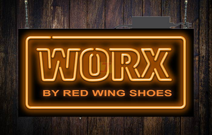WORX By Red Wing Shoes Neon Sign