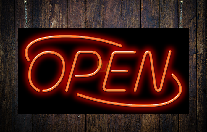 Deco Open Neon Sign
