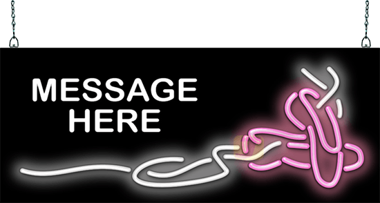 Custom Message Ballet Slippers Neon Sign