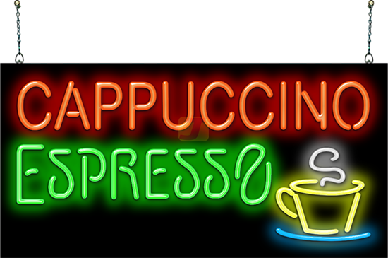 Cappuccino Espresso Neon Sign