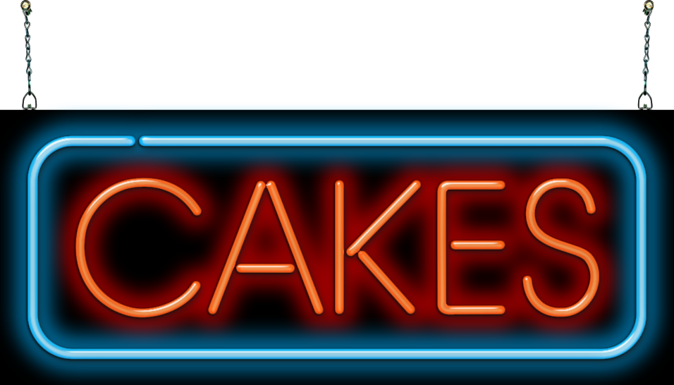 Cakes Neon Sign