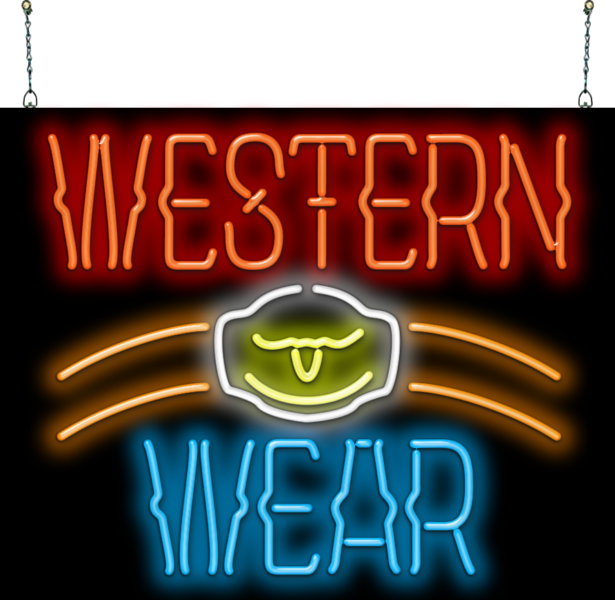 Western Wear Neon Sign