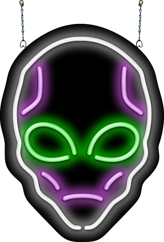 Alien Head Neon Sign