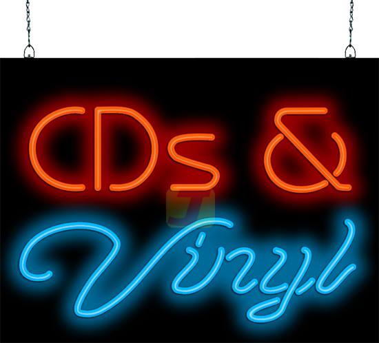 CDs & Vinyl Neon Sign