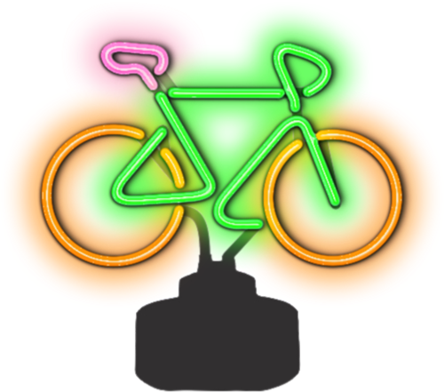 Bicycle Neon Sculpture