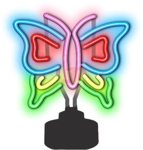 Butterfly Neon Sculpture
