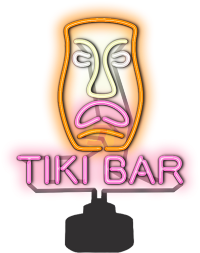 Tiki Bar Neon Sculpture