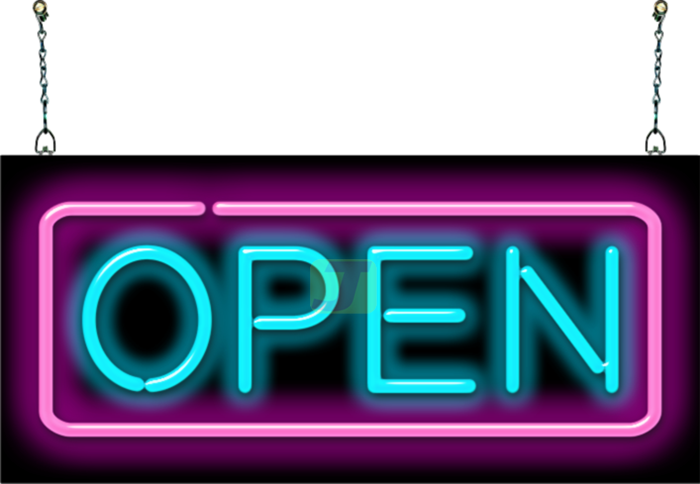 Open Neon Sign
