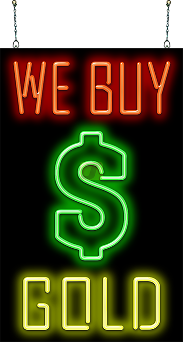 We Buy Gold Neon Sign