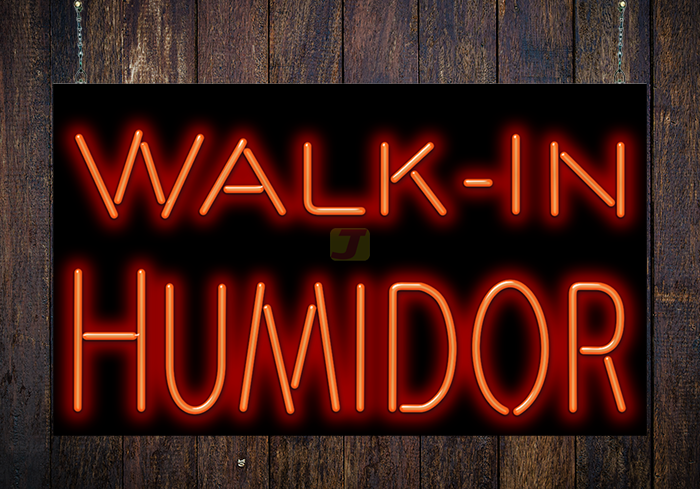 Walk-In Humidor Neon Sign
