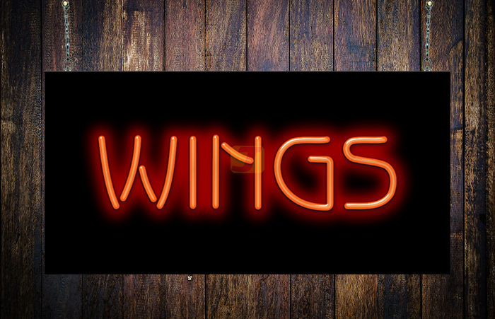 Wings Neon Sign