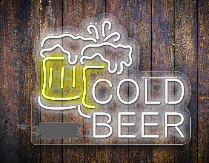 Cold Beer Neon Sign