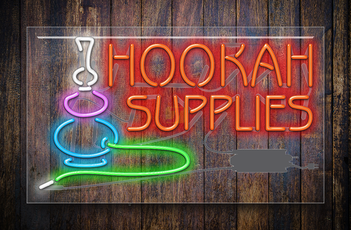 XL Hookah Supplies Neon Sign