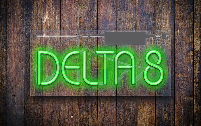 Small Delta 8 Neon Sign