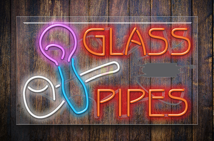 Glass Pipes Neon Sign
