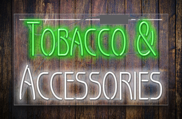 XL Tobacco & Accessories Neon Sign