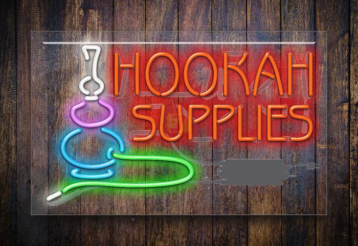 Hookah Supplies Neon Sign
