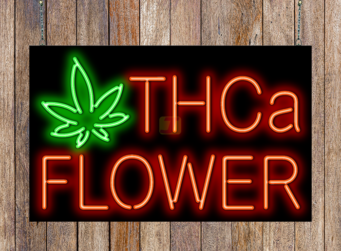 THCa Flowers Neon Sign