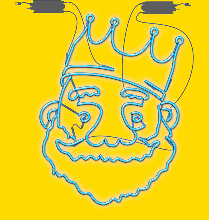Beard Papa Neon Sign