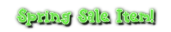 Spring Sale Item - Instant Savings!