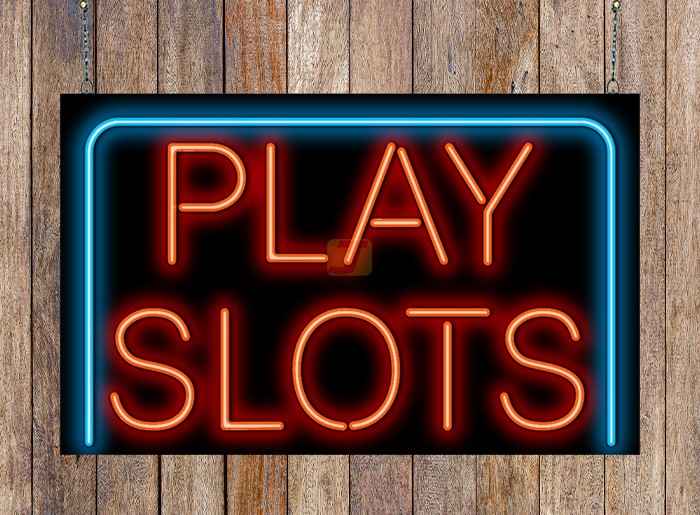 Play Slots Neon Sign