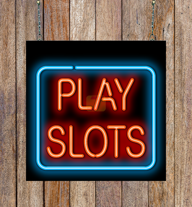 Play Slots Neon Sign