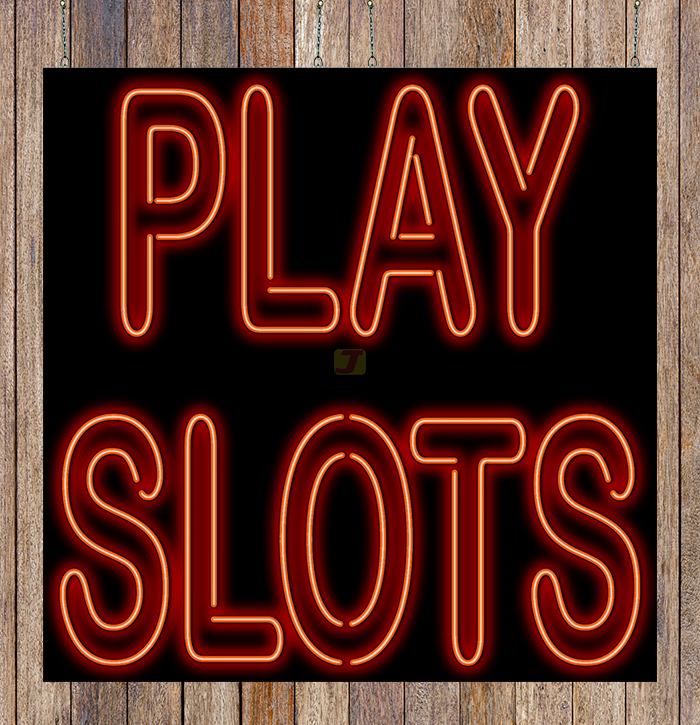 Play Slots XL Neon Sign