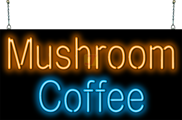 Mushroom Coffee Neon Sign