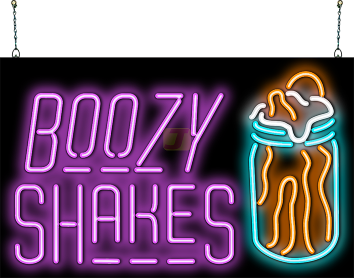 Boozy Shakes Neon Sign