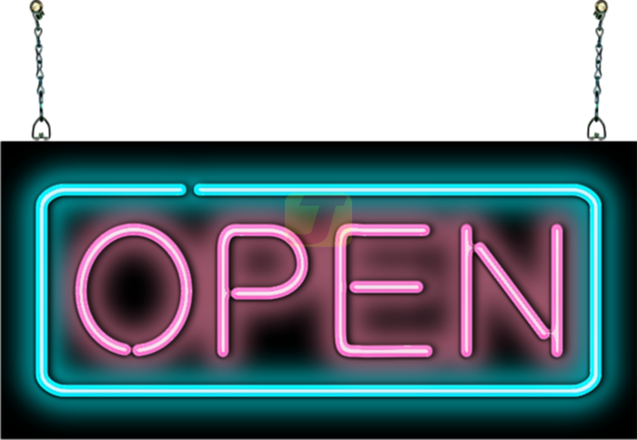 Open Neon Sign