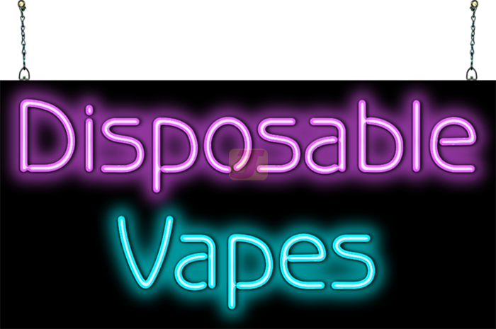 Disposable Vapes Neon Sign
