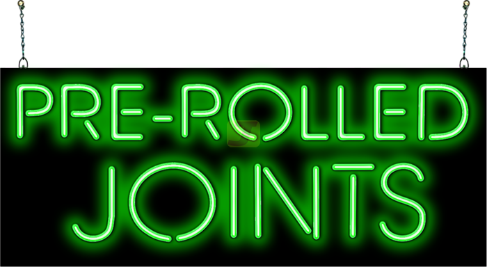Pre-Rolled Joints XL Neon Sign