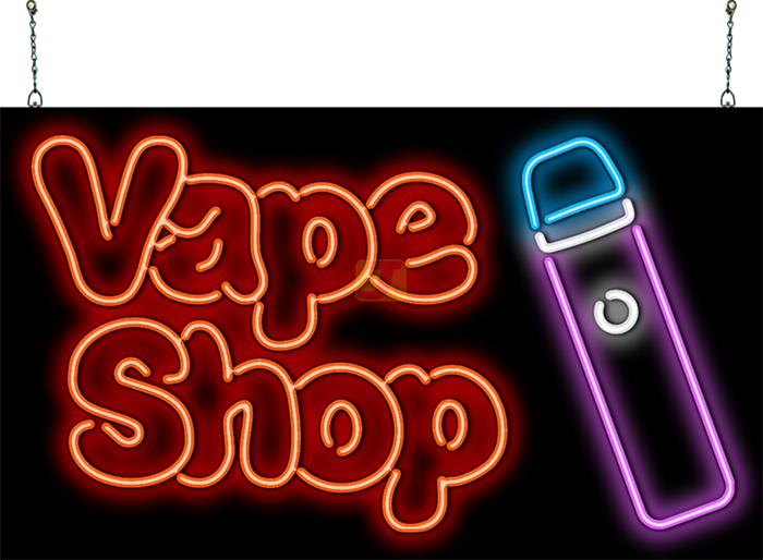 Vape Shop XL Neon Sign