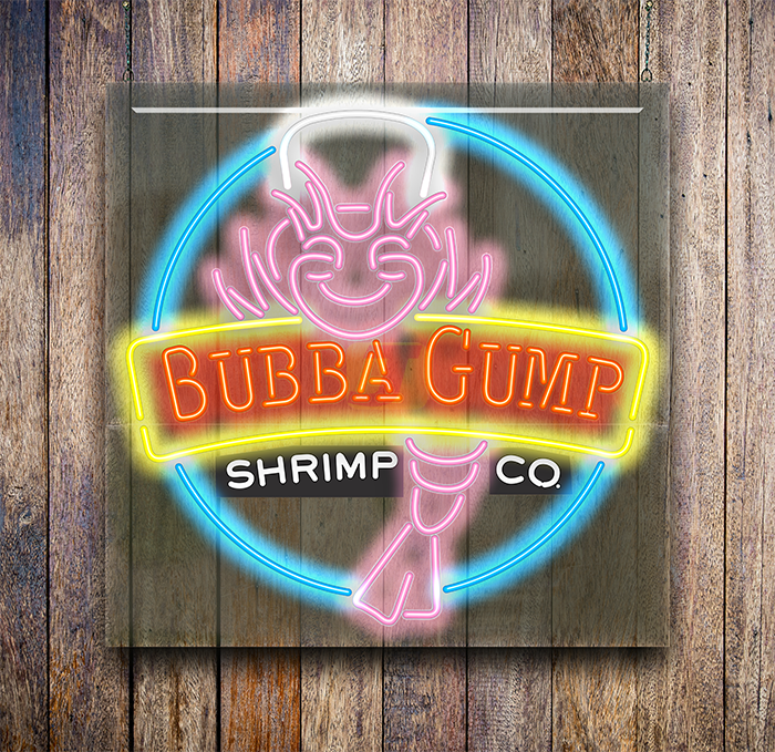 Bubba Gump Shrimp Co. Logo Neon Sign