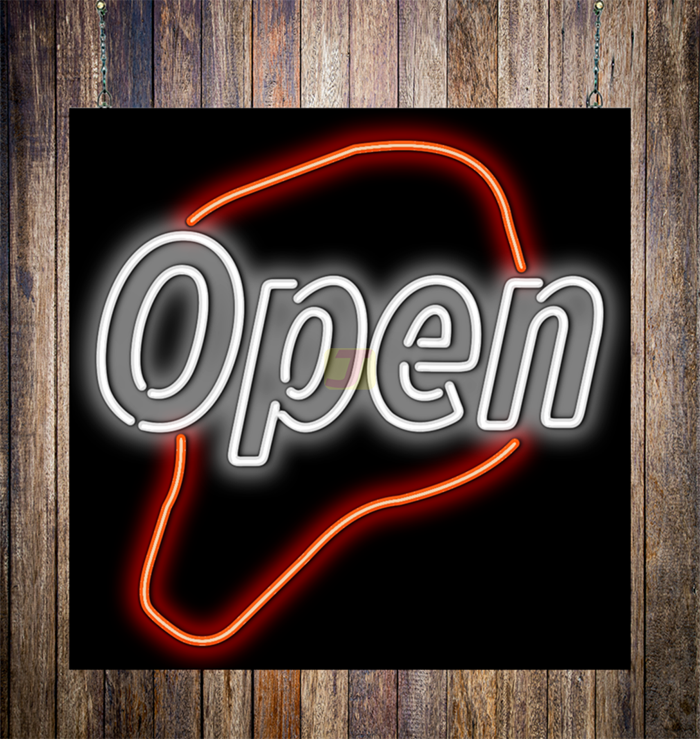 Open Neon Sign